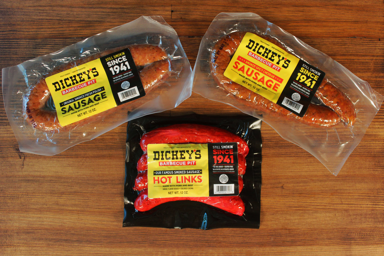 Refrigerated & Frozen Foods: Dickey's Barbecue Pit restaurant chain brings signature smoked sausages to Walmart